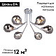 Потолочная люстра Vitaluce V4871-9/6PL