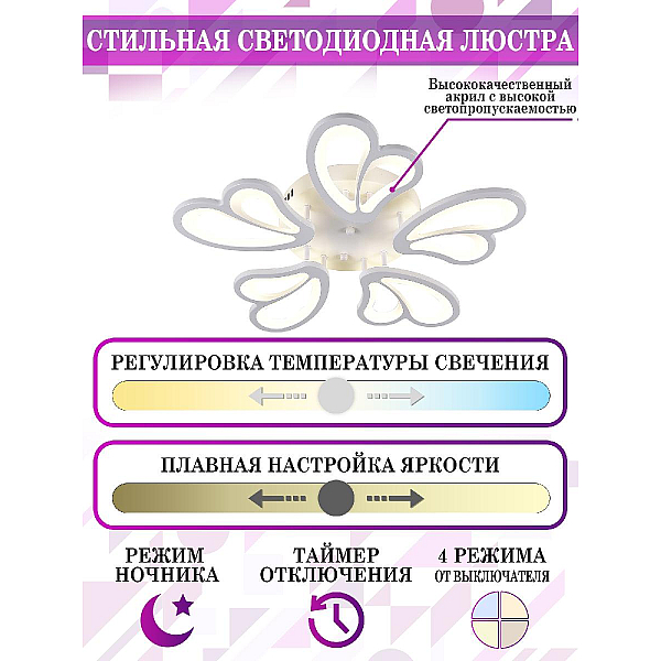 Потолочная люстра Natali Kovaltseva LED LAMPS 81219