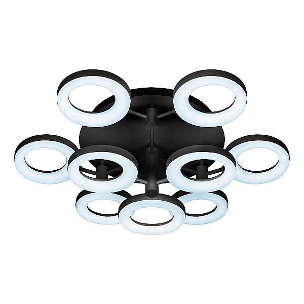 Потолочная светодиодная люстра iLedex Jomo FS-014-X9 108W BK