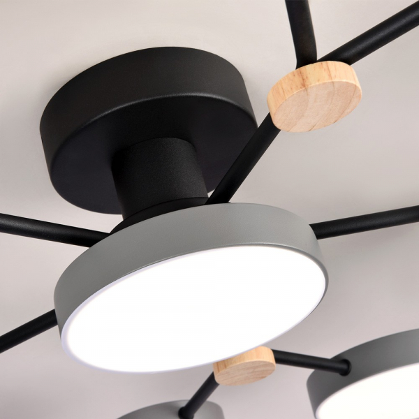 Потолочная люстра LED4U L3201-700 GR Потолочная люстра LED4U L3201-700 GR