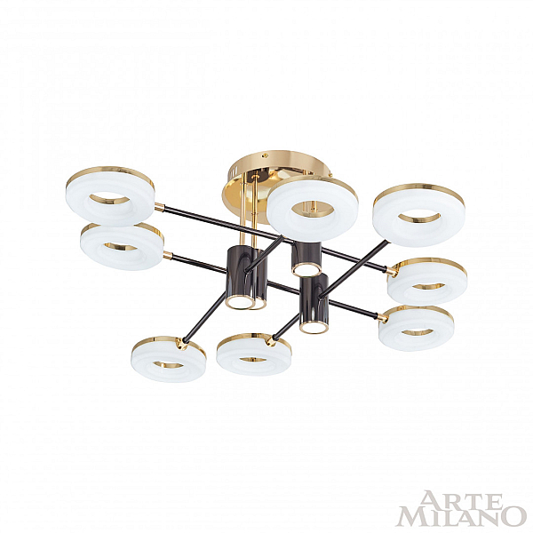 Потолочная люстра Arte Milano 271399/8 BK/GD