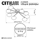 Потолочная светодиодная люстра Citilux Atman Smart CL226A181