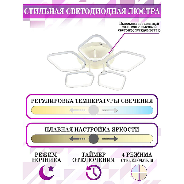 Потолочная люстра Natali Kovaltseva Perfekt LED LAMPS 81208
