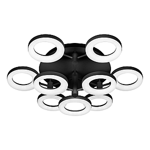 Потолочная светодиодная люстра iLedex Jomo FS-014-X9 108W BK