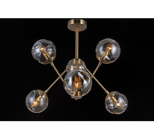Люстра на штанге Natali Kovaltseva MOLECULE 81045-6C ANTIQUE BRASS