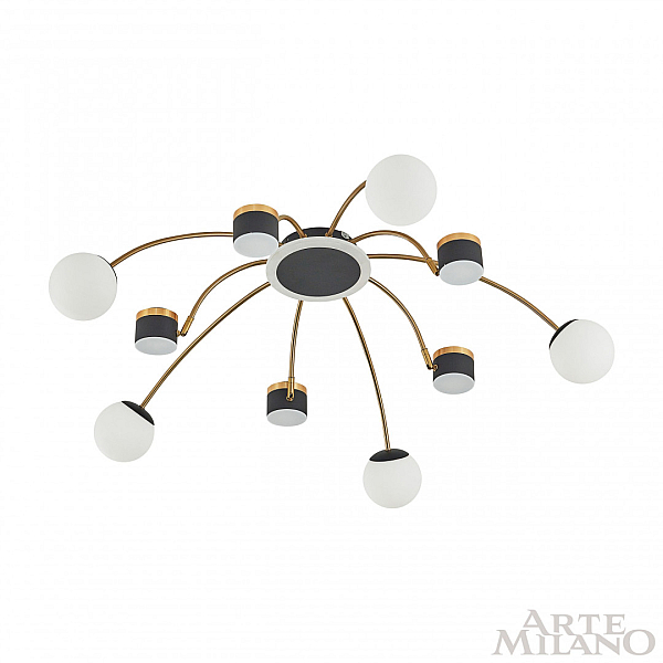 Потолочная светодиодная люстра Arte Milano Ferrara71040 272040/10 BK/GD