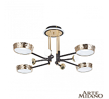 Потолочная люстра Arte Milano Ferrara 273210/8 BK/GD