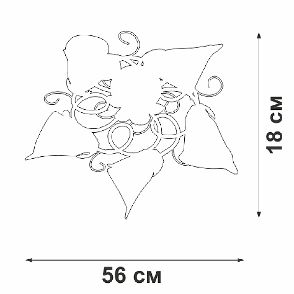 Потолочная люстра Vitaluce V1646/5PL