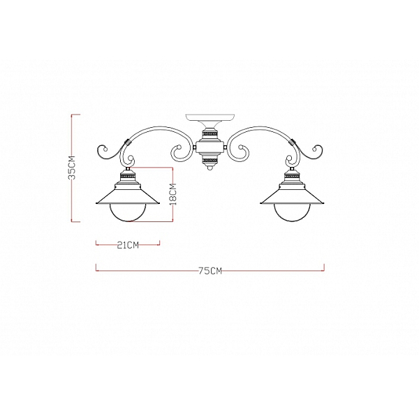Потолочная люстра Arte Lamp 7 A4577PL-5CK