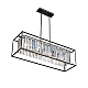 Подвесная люстра Vitaluce V5402-1/4PL