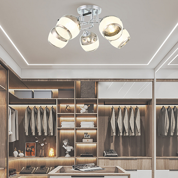 Потолочная люстра Arte Milano Amalfi 325985/5 CR+BK