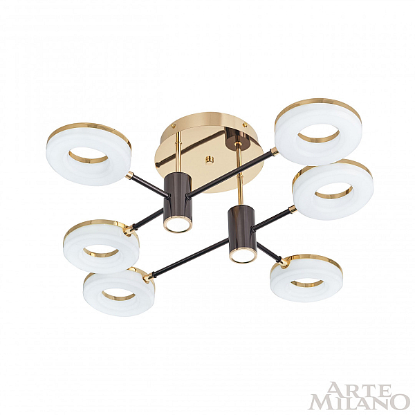 Потолочная светодиодная люстра Arte Milano Ferrara71399 271399/6 BK/GD