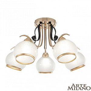 Потолочная люстра Arte Milano Amalfi 323306/5 FG+BK