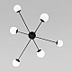 Потолочная люстра Eurosvet Netz 30181/6 черный Smart a062214