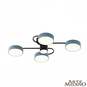 Потолочная люстра Arte Milano Ferrara 253039/4+1 Bk/Gr