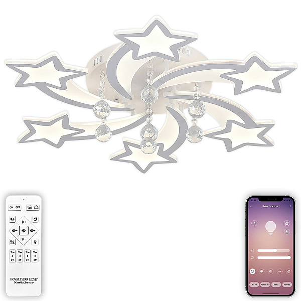 Потолочная светодиодная люстра Natali Kovaltseva Star LED LAMPS 81239