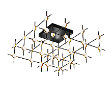 Потолочная люстра DeLight Collection Molecular MX18001067-36A black/gold