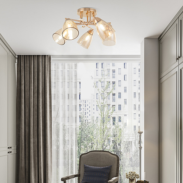 Потолочная люстра Arte Milano Amalfi 326419/5 FG+WH