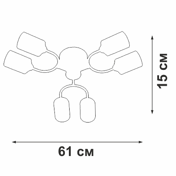 Потолочная люстра Vitaluce V2823-1/6PL