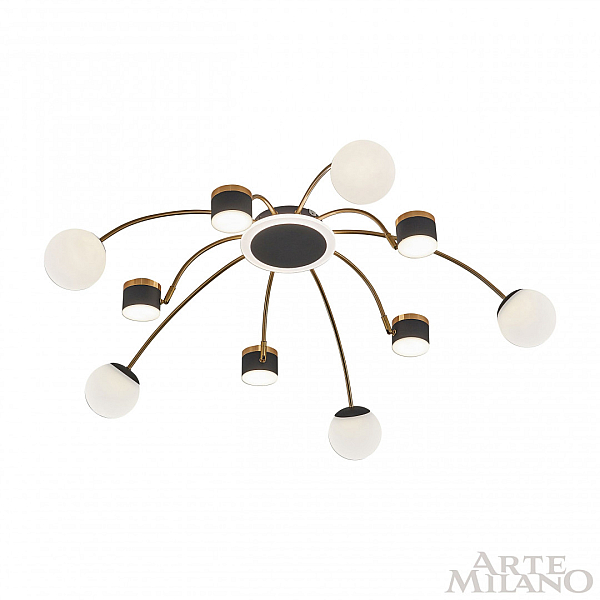 Потолочная светодиодная люстра Arte Milano Ferrara71040 272040/10 BK/GD