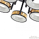 Потолочная светодиодная люстра Arte Milano Ferrara71040 271040/5R BK/GD