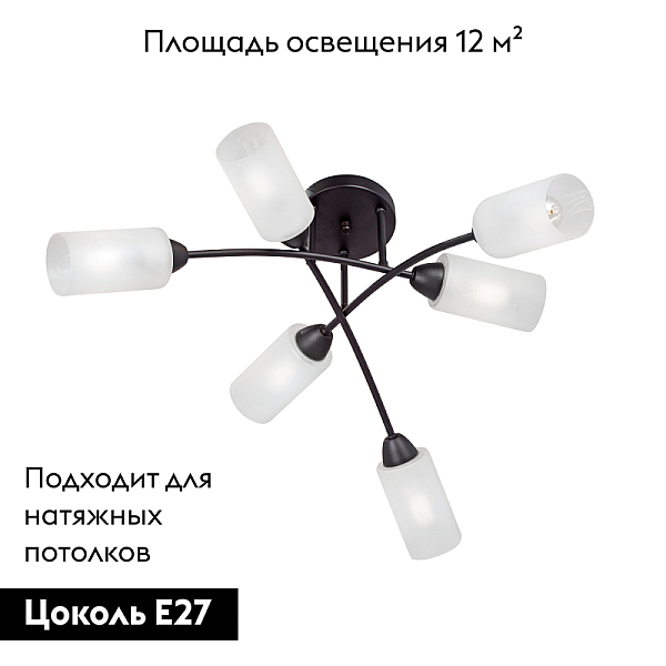 Потолочная люстра Vitaluce V4188-1/6PL