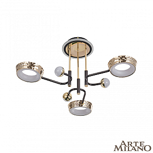 Потолочная люстра Arte Milano Ferrara 273210/6 BK/GD