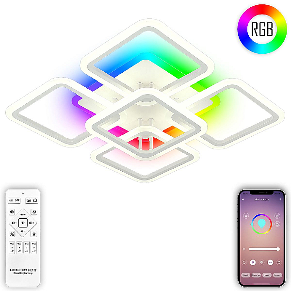 Потолочная светодиодная люстра Natali Kovaltseva Spektr LED LAMPS 81138