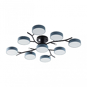 Потолочная люстра Arte Milano Ferrara 256606/8+1 Bk/Gr