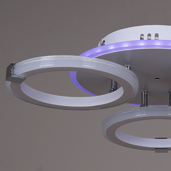 Потолочная люстра Reluce 06319-3.3-03 WH+CR (RGB)