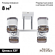 Потолочная люстра Arte Milano Amalfi 329809/4 WH+CR