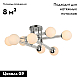 Потолочная люстра Omnilux Bucine OML-29517-08