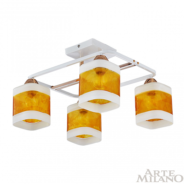 Потолочная люстра Arte Milano Amalfi 322008/4 WH+FG