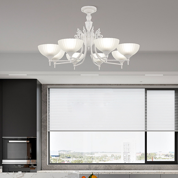 Потолочная люстра Arte Milano 340049/8 WT+SL
