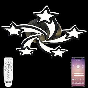 Потолочная люстра Natali Kovaltseva Star INNOVATION STYLE 83018 BLACK