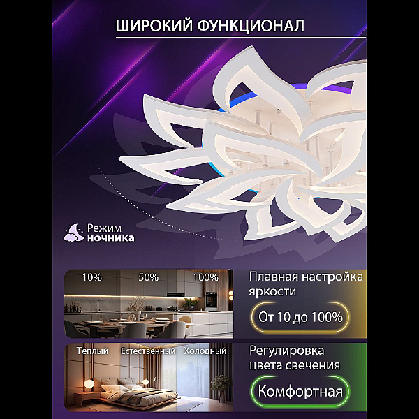 Потолочная люстра Natali Kovaltseva Olimp LED LAMPS 81437