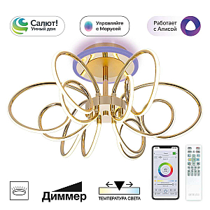 Люстра на штанге Citilux Salma smart CL224A162