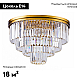 Потолочная люстра DeLight Collection 1920s Odeon 9513C/600R gold/clear
