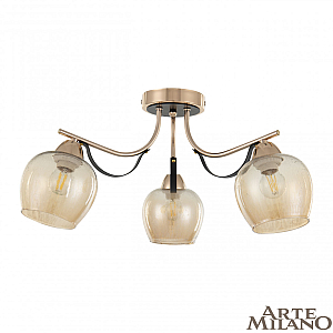Потолочная люстра Arte Milano Amalfi 322306/3 FG+BK
