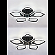 Потолочная люстра Natali Kovaltseva Real LED LAMPS 81200 BLACK
