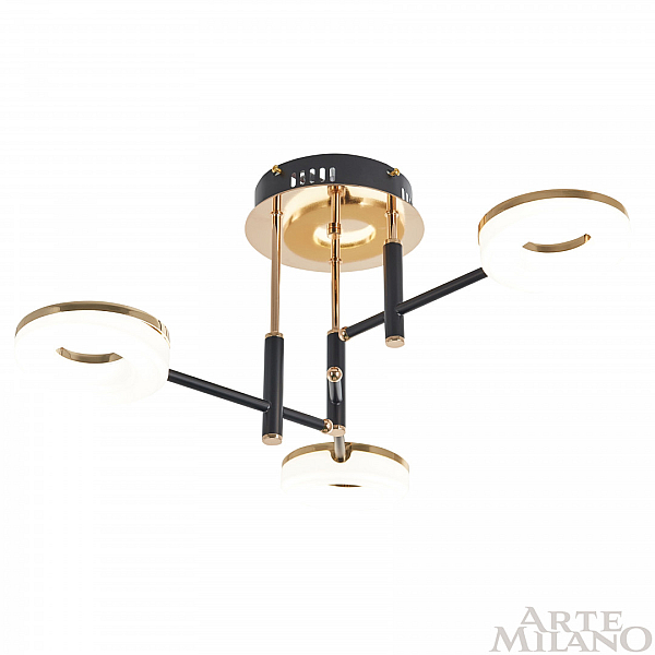 Потолочная люстра Arte Milano Ferrara 272999/3 BK/GD