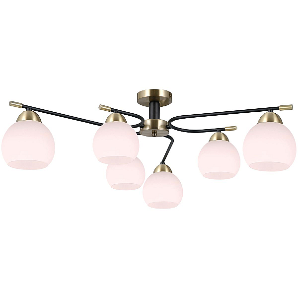Люстра Illumico IL0638-6CSQ-24 AB BK LIBRA