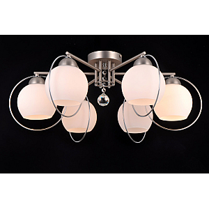 Потолочная люстра Natali Kovaltseva SPHERE II 81051-6C SATIN NICKEL