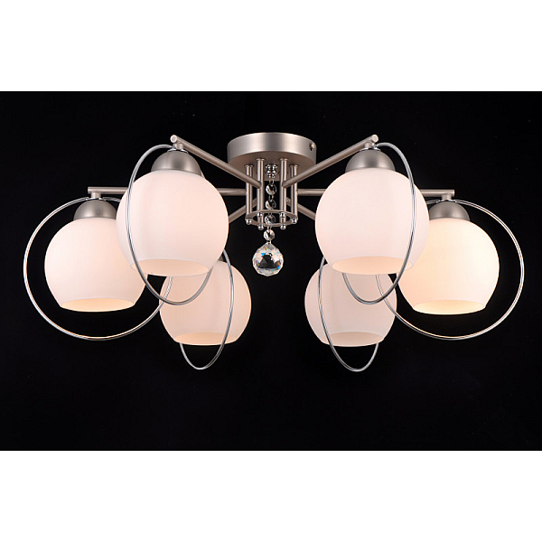 Потолочная люстра Natali Kovaltseva SPHERE II 81051-6C SATIN NICKEL