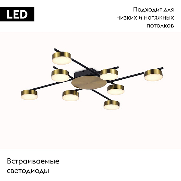Потолочная светодиодная люстра Aployt Delayn APL.042.07.56