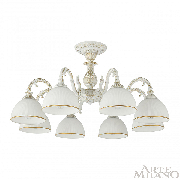 Потолочная люстра Arte Milano 346410/8 WT+G