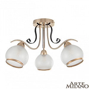 Потолочная люстра Arte Milano Amalfi 323306/3 FG+BK