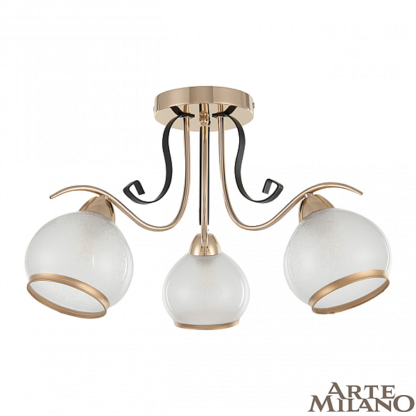 Потолочная люстра Arte Milano Amalfi 323306/3 FG+BK