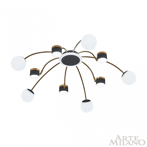 Потолочная светодиодная люстра Arte Milano Ferrara71040 272040/10 BK/GD