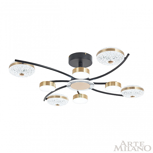 Потолочная люстра Arte Milano Ferrara 279169/4+4 BK/GD